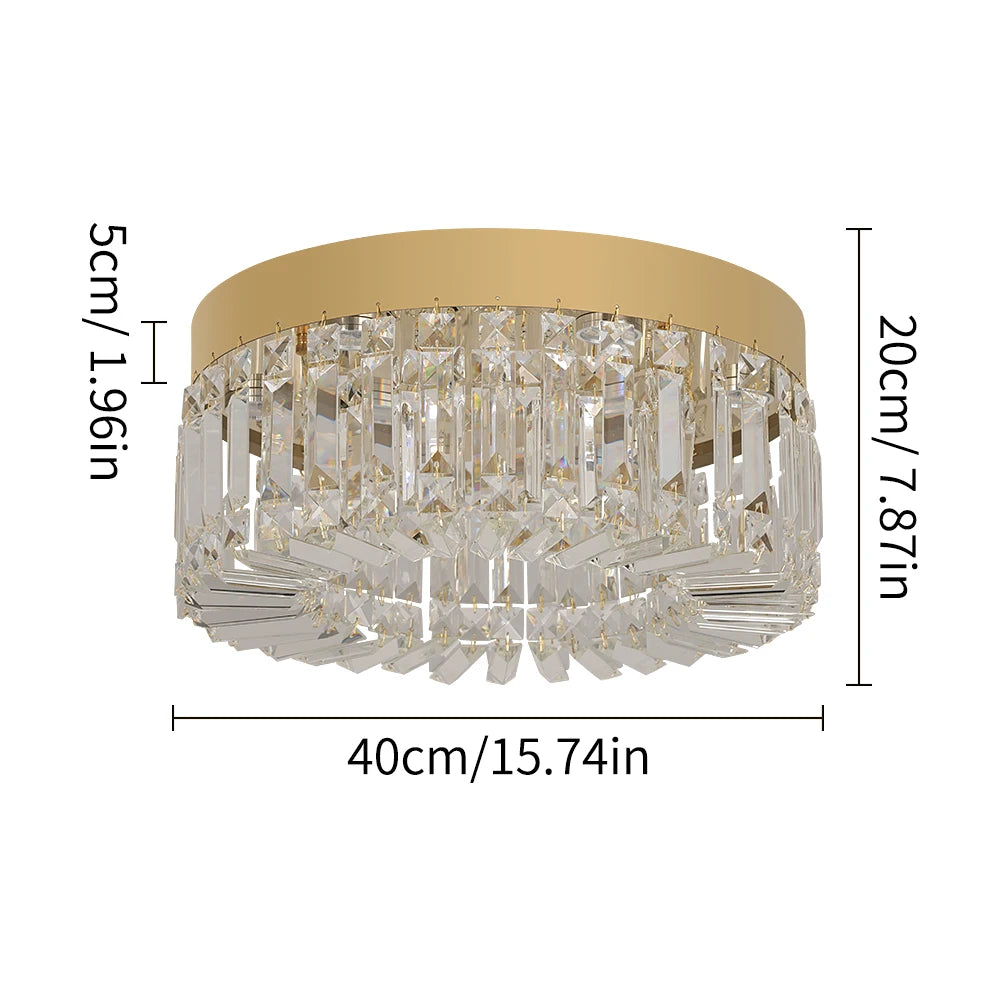 Vetrulus Modern Crystal Ceiling Light Led Chandelier Home Decor