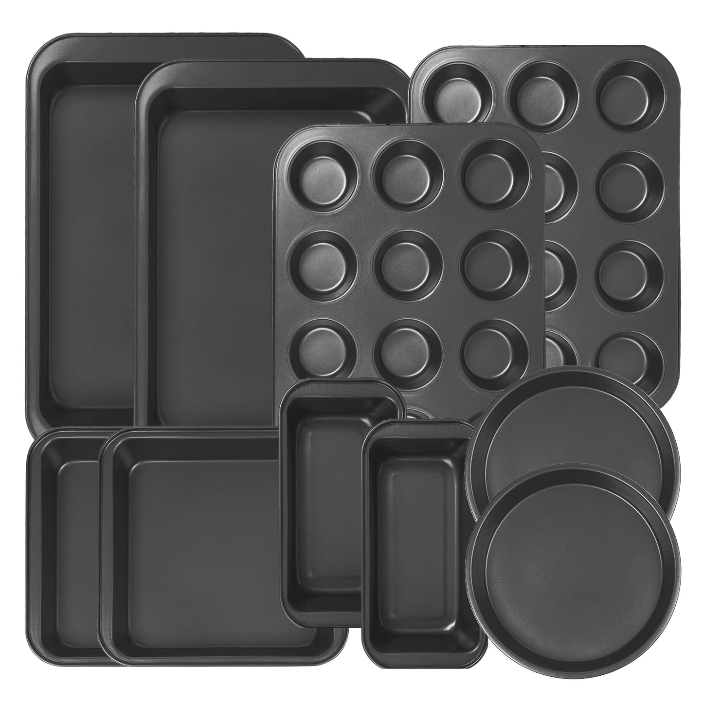 Nonstick Carbon Steel Bakeware Set Oven Safe Dishwasher Baking Pans