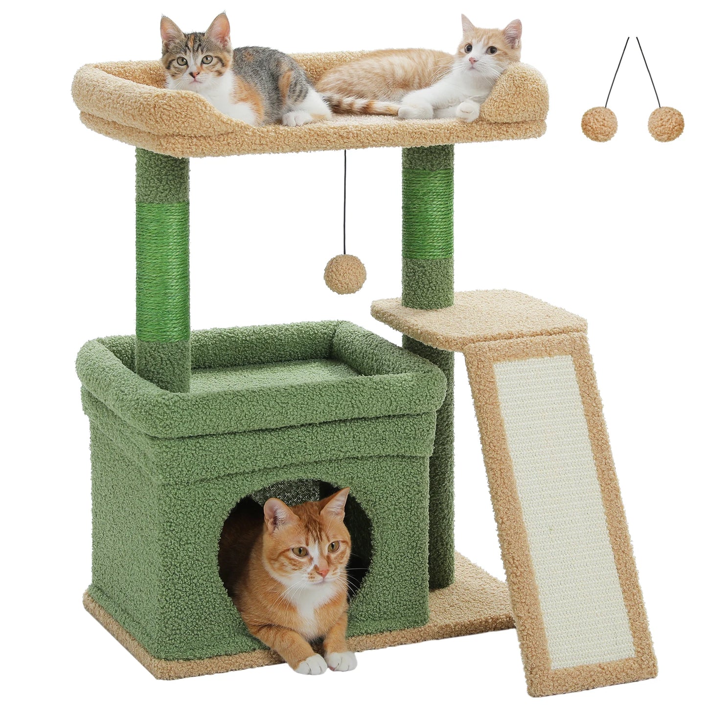 Pawz Road Multi Level Cat Tree With Sisal Scratching Posts