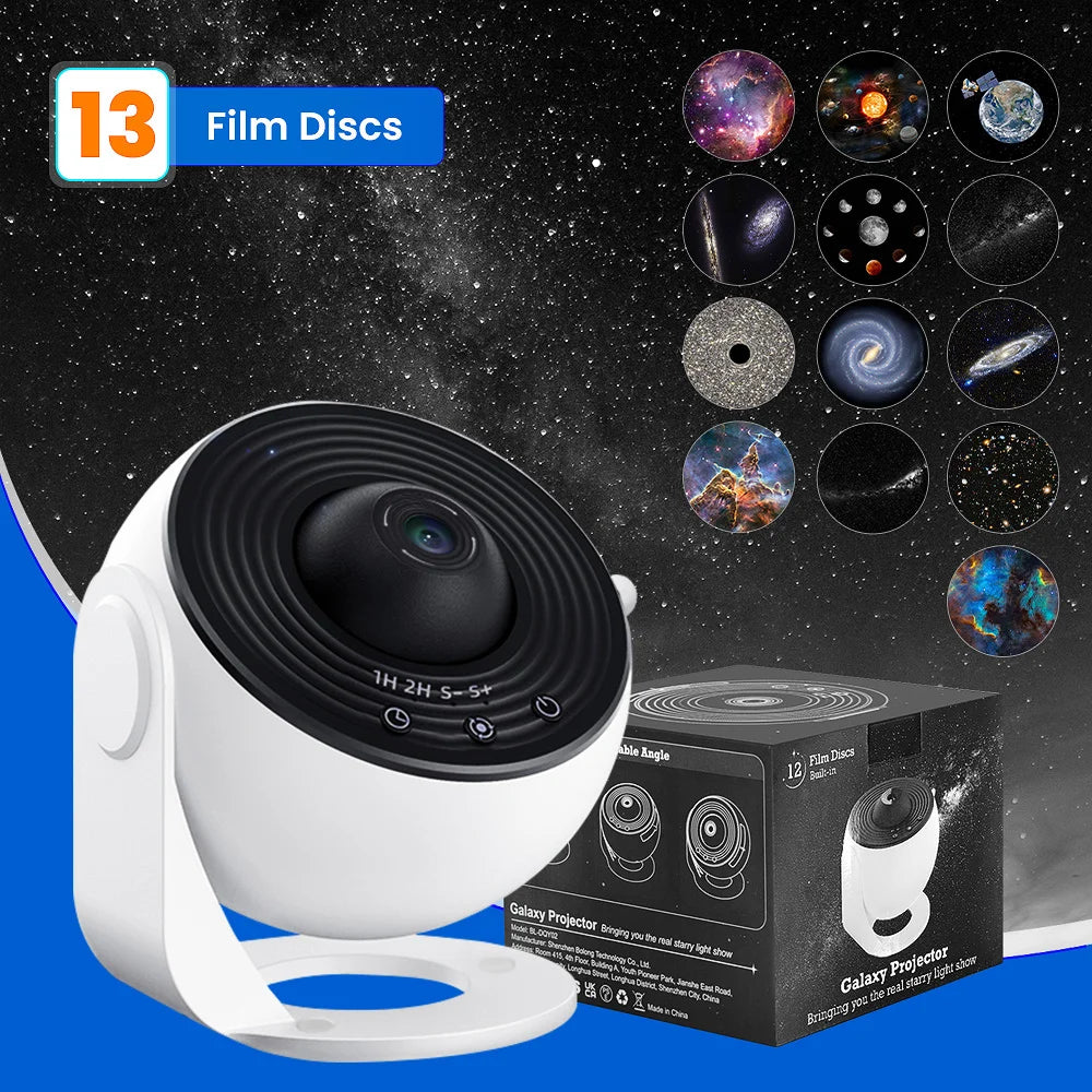 Aiopp Planetarium Star Projector With Rotating Galaxy Display And Timer