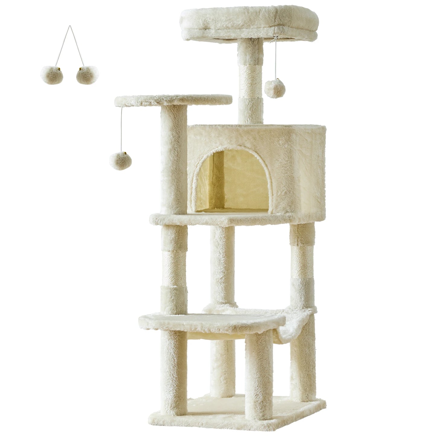JHK Cat Tree MultiCat Climbing Tower With Sisal Posts