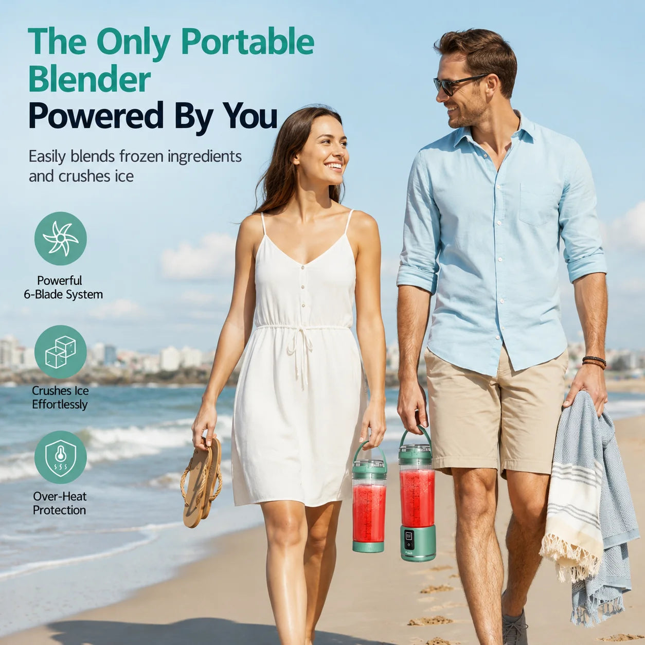 Usb Rechargeable Portable Blender For Smoothies And Fresh Drinks