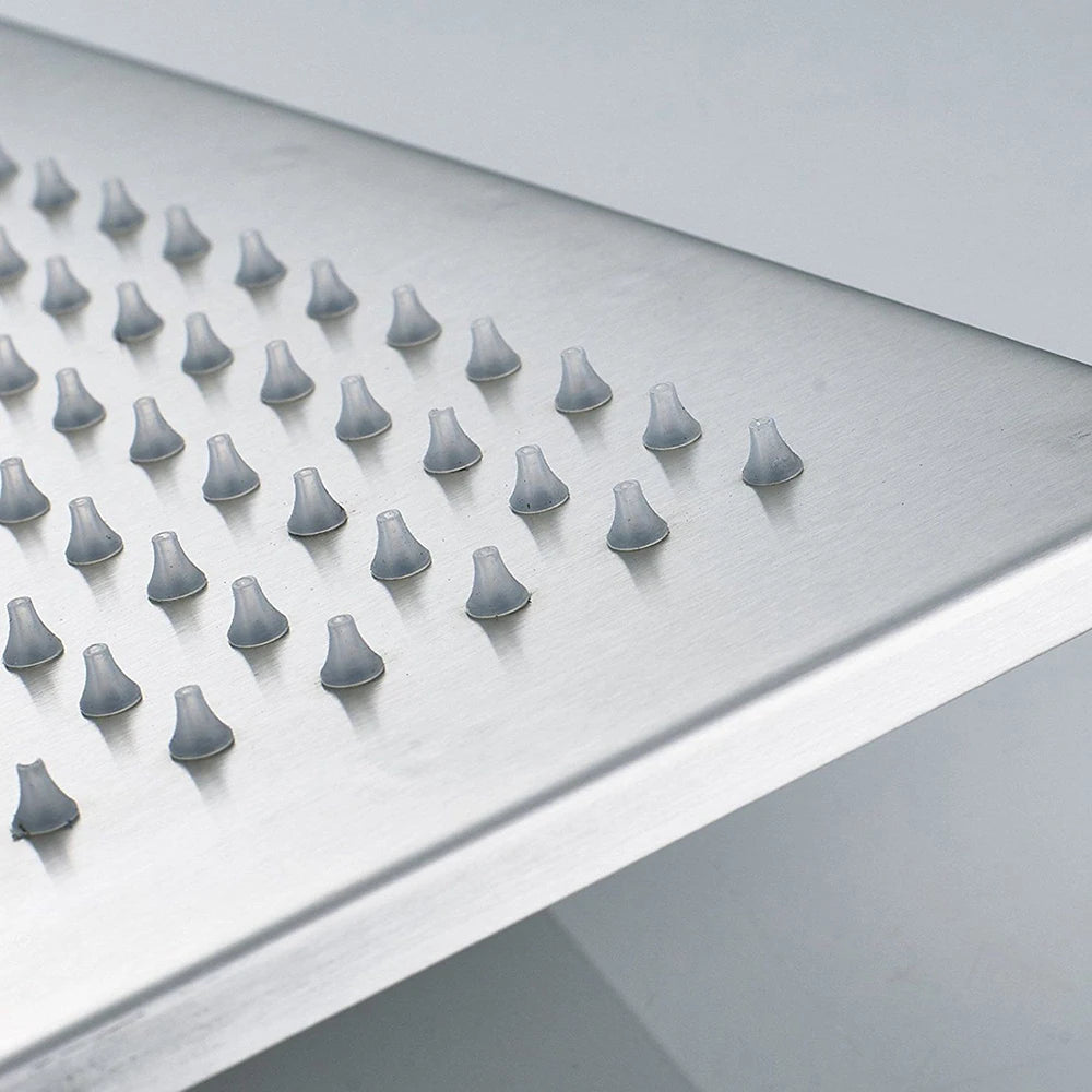 MYQualife LED Rainfall Shower Head Sleek Brass Finish