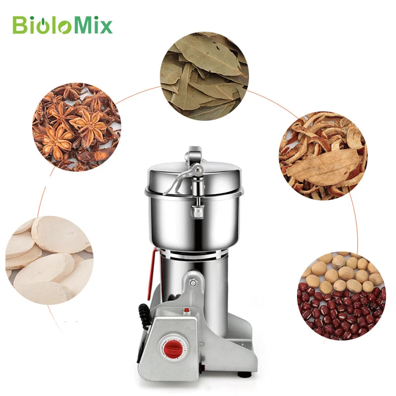 BioloMix Stainless Steel Electric Dry Food Grinder For Spices