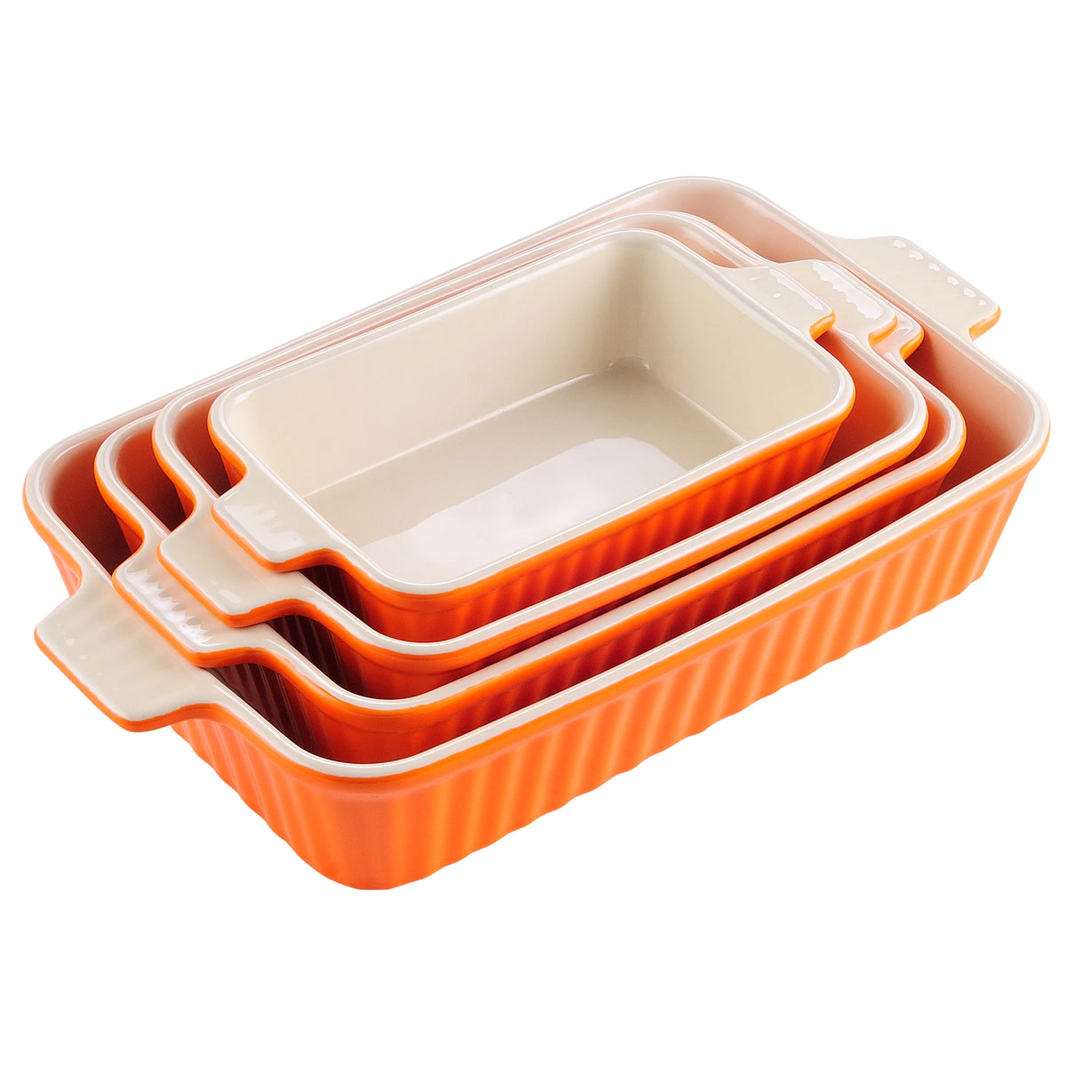 Malacasa Ceramic Baking Dish And Serving Set With Handles