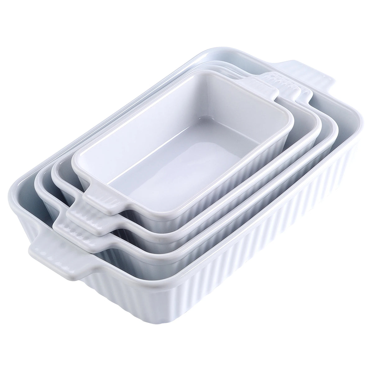 Malacasa Ceramic Baking Dish And Serving Set With Handles