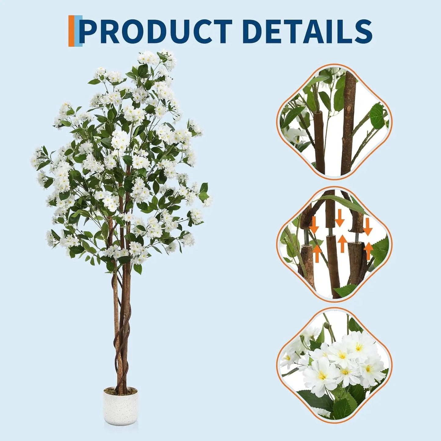 Himiss Artificial Osmanthus Tree With Planter