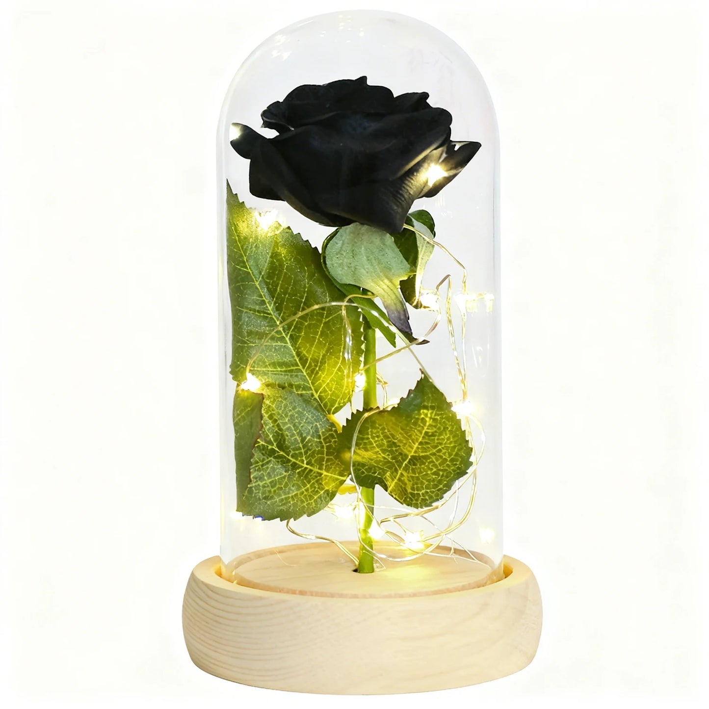 Ainyrose Eternal Rose Glass Dome Artificial Flower Wedding Gift