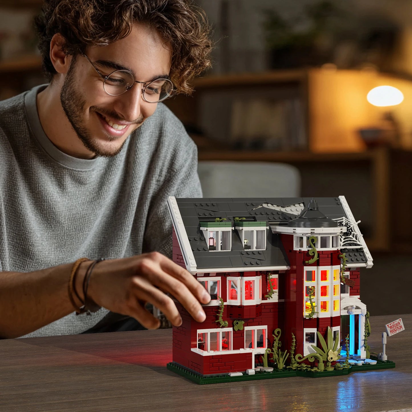 Murder House Creative Building Blocks Architectural Model Home Decor Gift