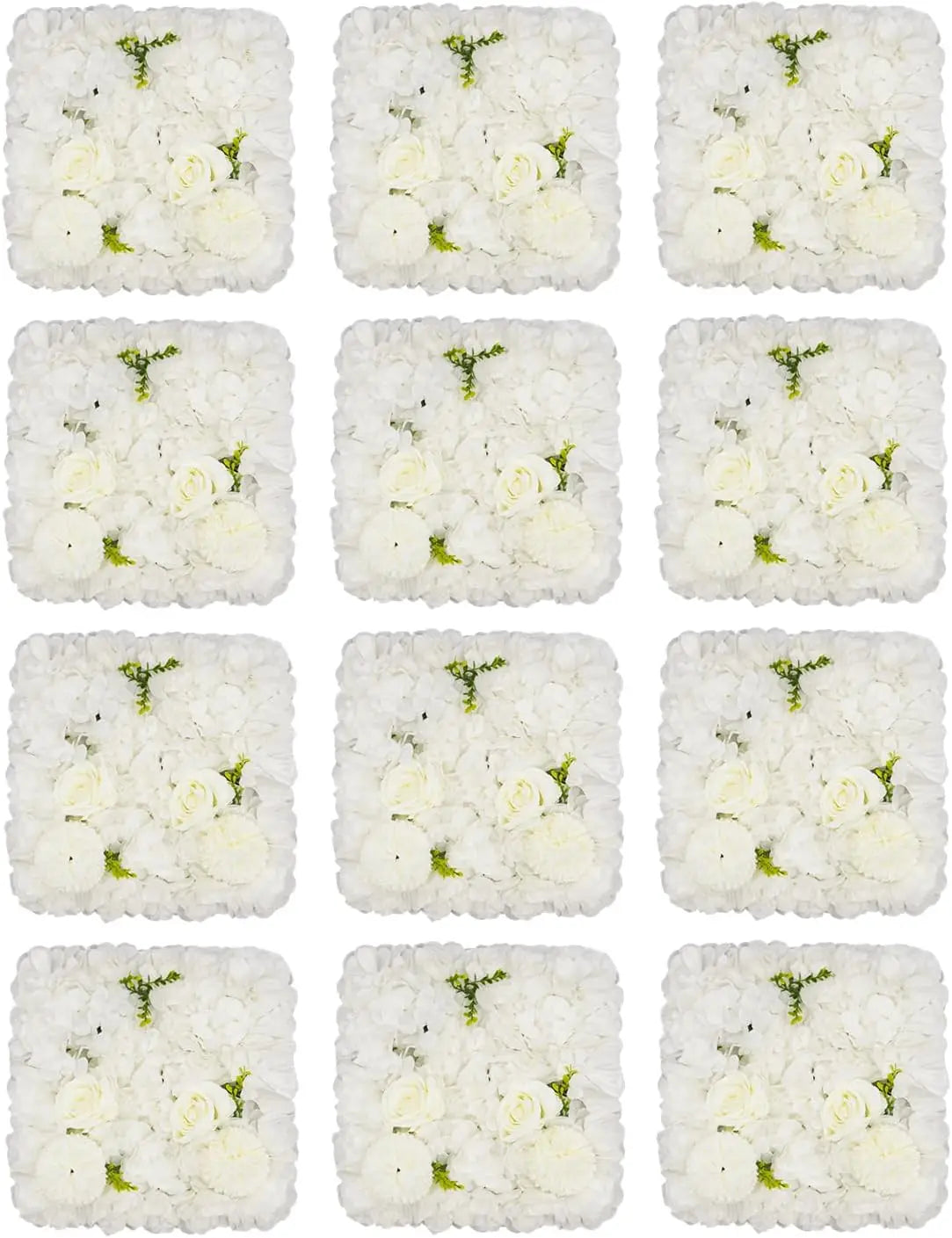 Artificial Flower Wall Panel Floral Backdrop For Weddings And Parties