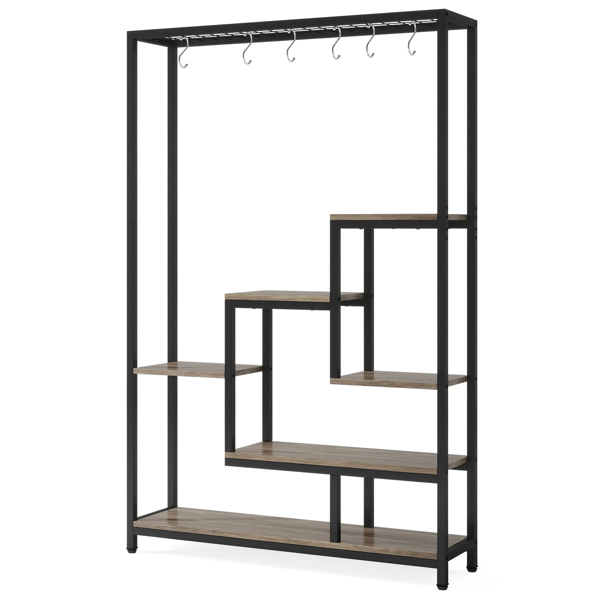 Tribesigns Five Tier Indoor Plant Stand With Storage Shelf Unit