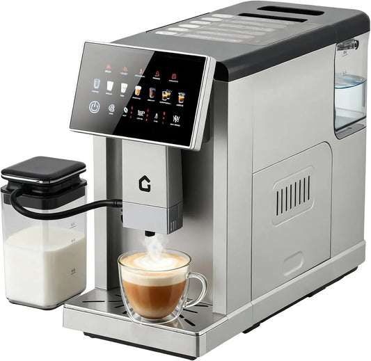 Acekool Fully Automatic Espresso Machine With Detachable Milk Frother