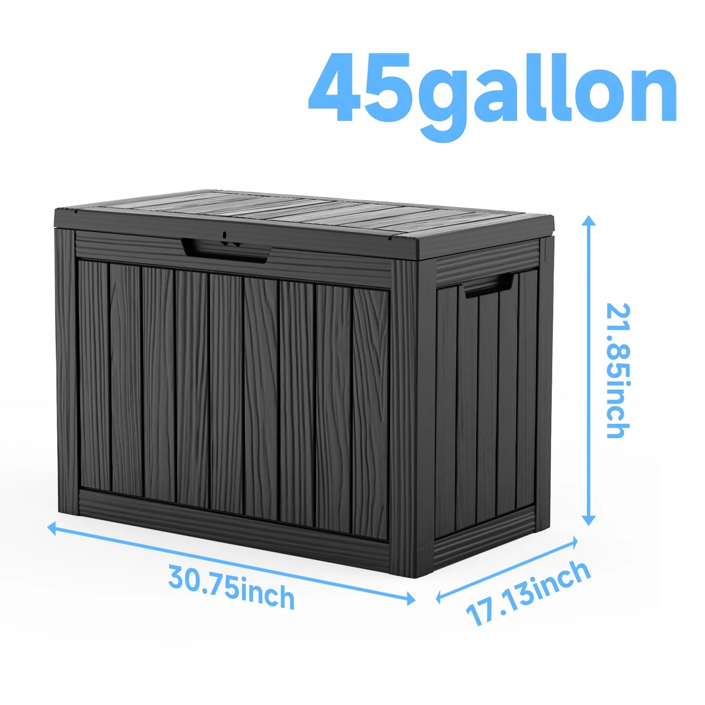 Resin Outdoor Storage Box Deck Box Lockable Patio Container