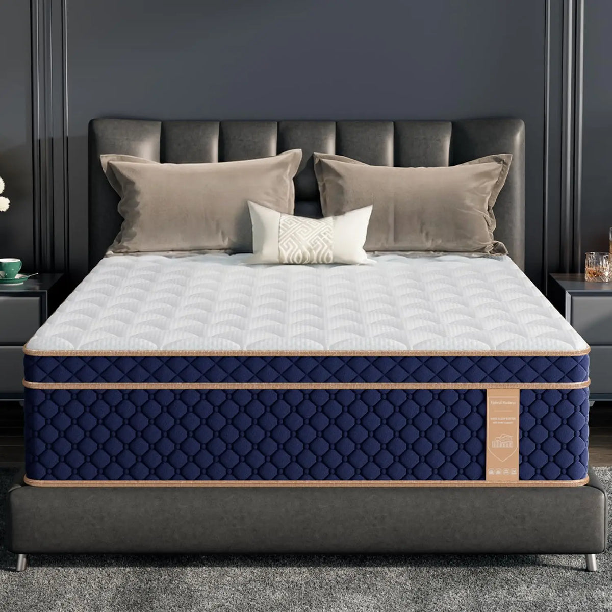 Hybrid Memory Foam Mattress Medium Firm With Motion Isolation