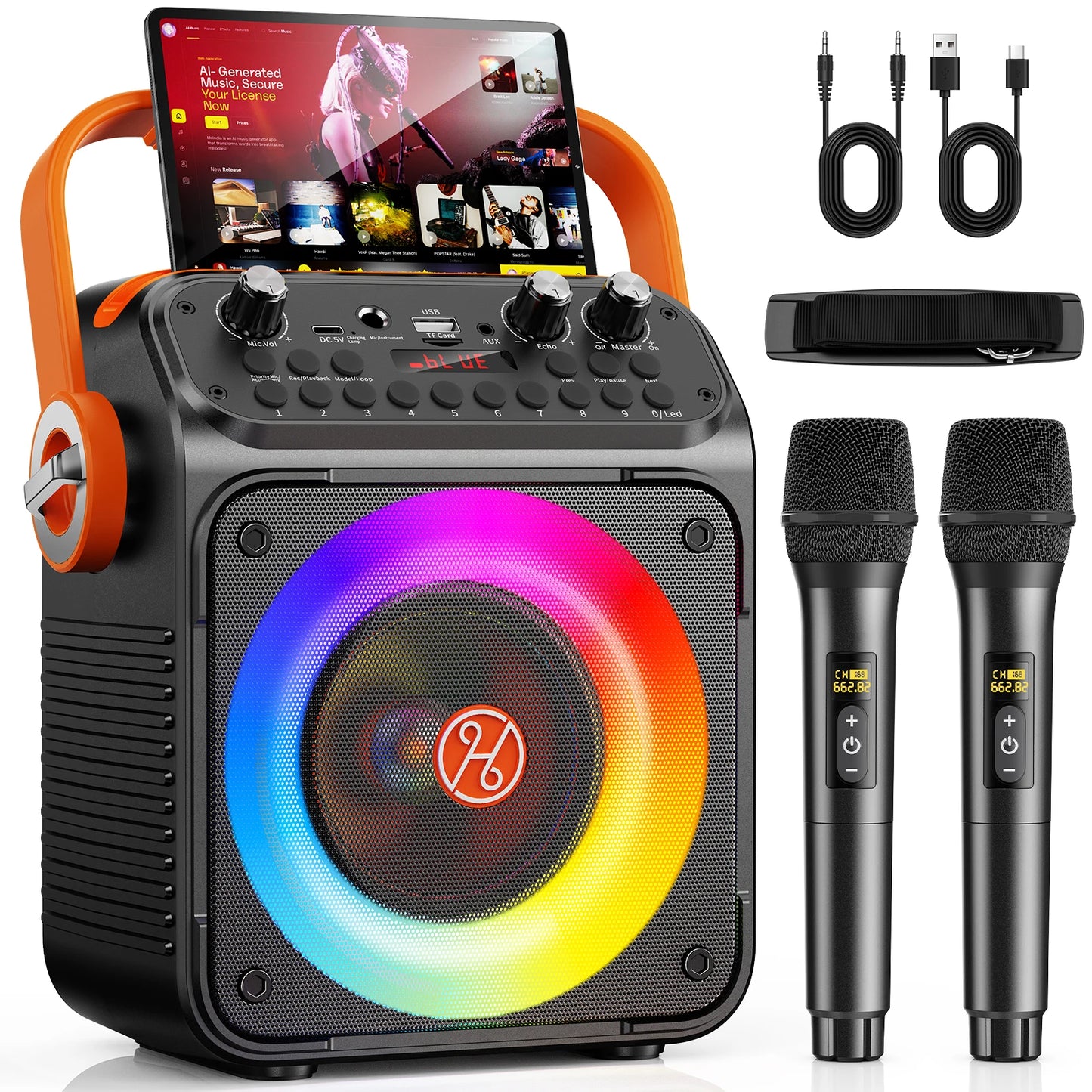 FanFun T35 High Power Karaoke Bluetooth Speaker With Mic