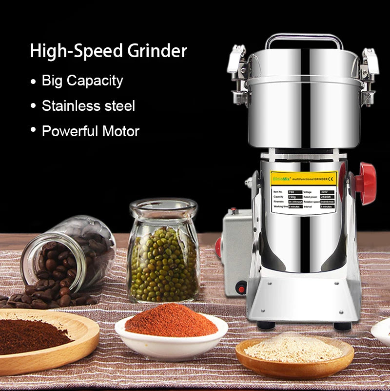BioloMix Stainless Steel Electric Dry Food Grinder For Spices