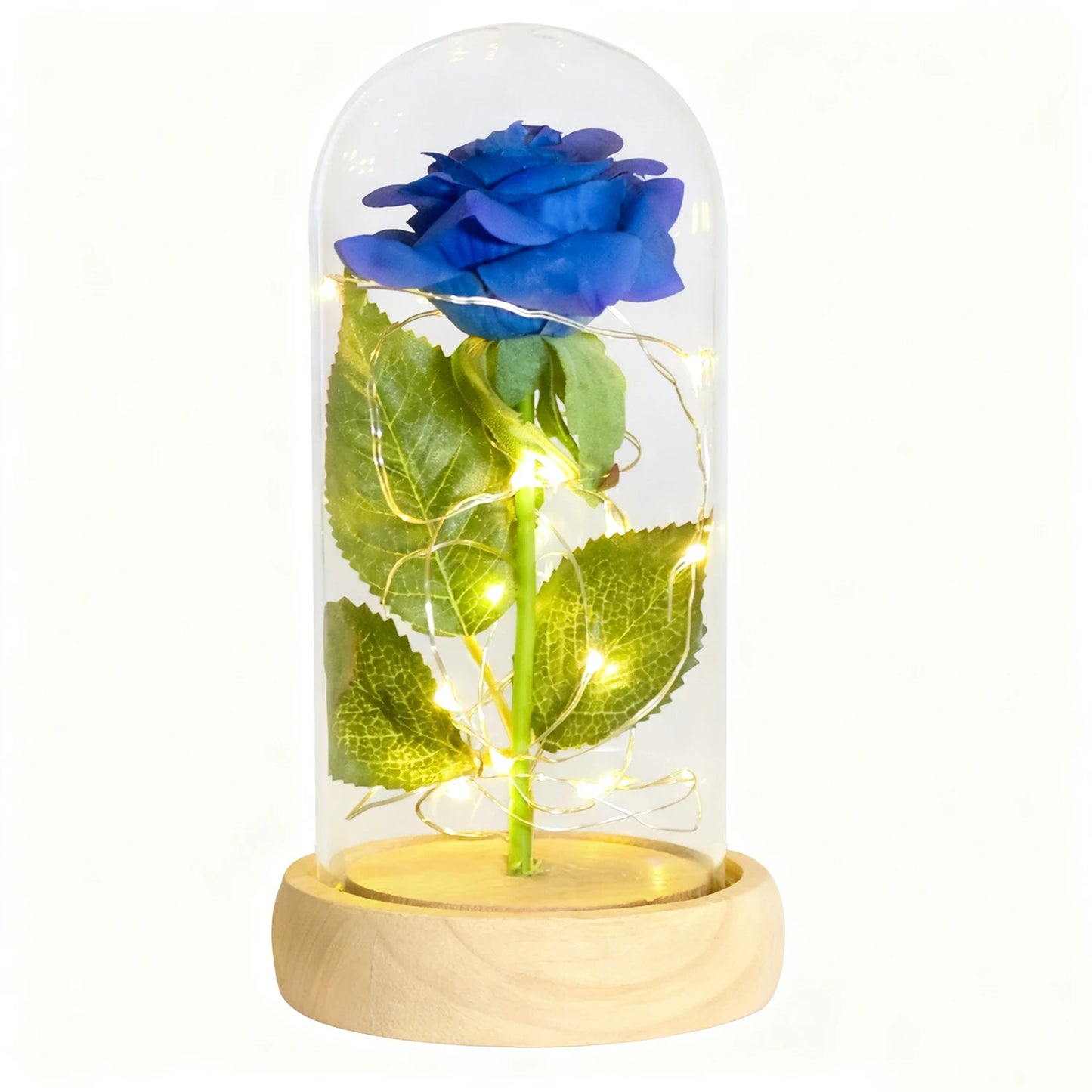 Ainyrose Eternal Rose Glass Dome Artificial Flower Wedding Gift