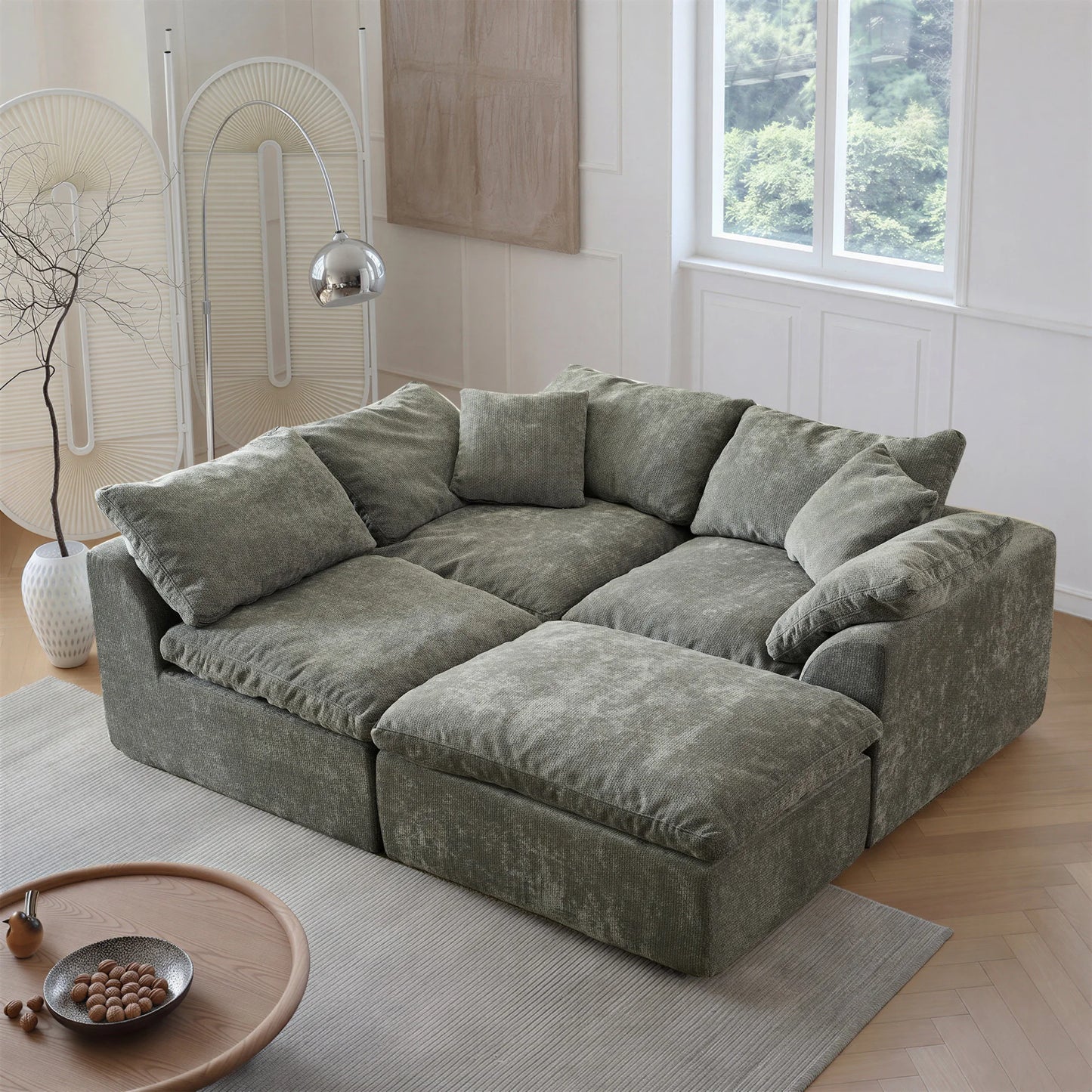 Yeflixvrau Modern Modular Sectional Sofa Cloud Couch