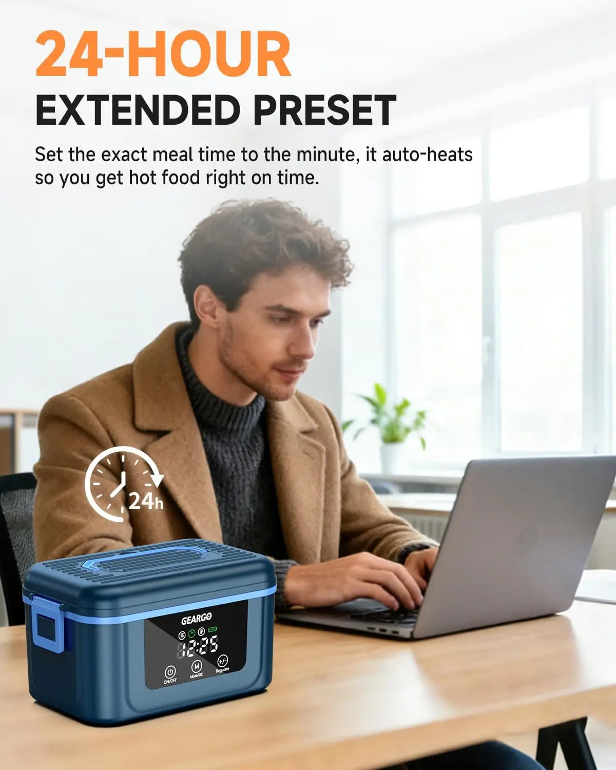 Rechargeable Cordless Electric Lunch Box With Integrated Cooling Function
