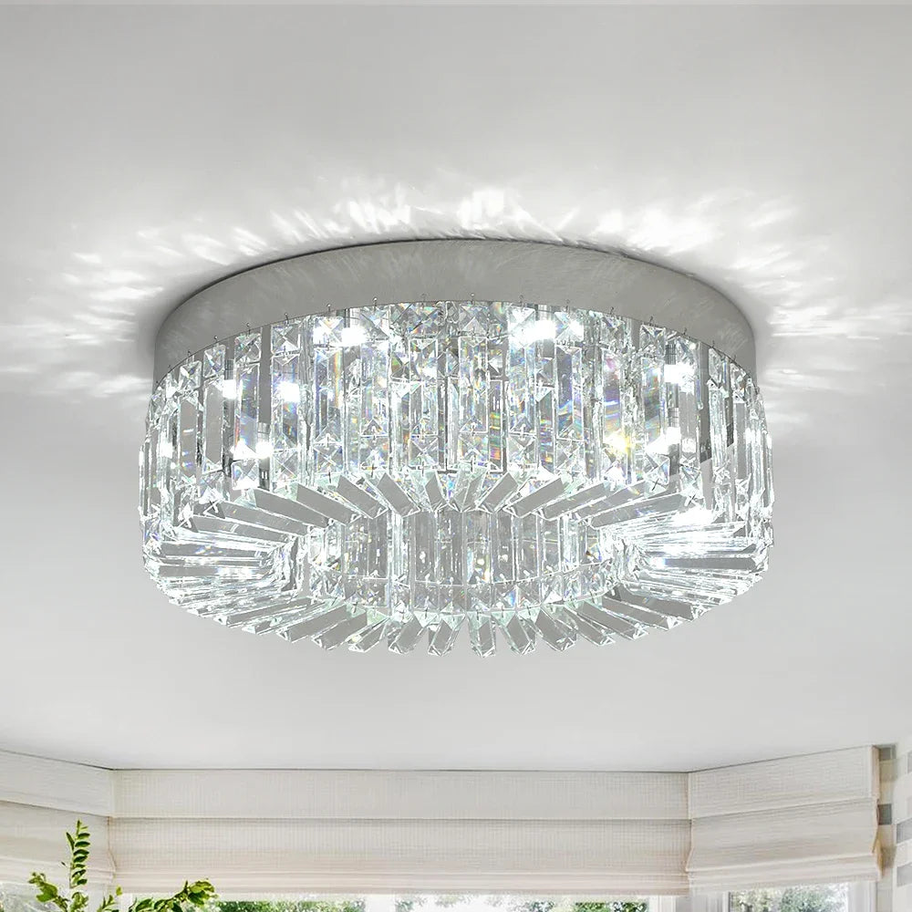 Vetrulus Modern Crystal Ceiling Light Led Chandelier Home Decor