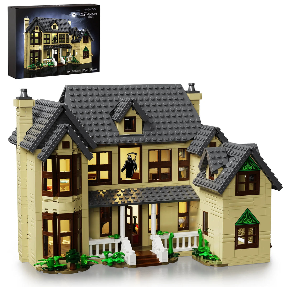 Haunted Horror House Building Block Set For Halloween Decor