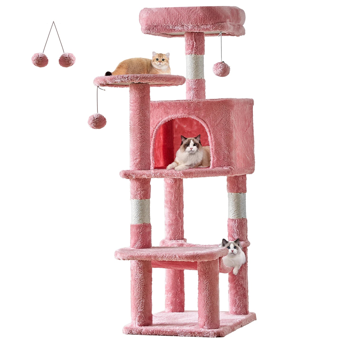 JHK Cat Tree MultiCat Climbing Tower With Sisal Posts