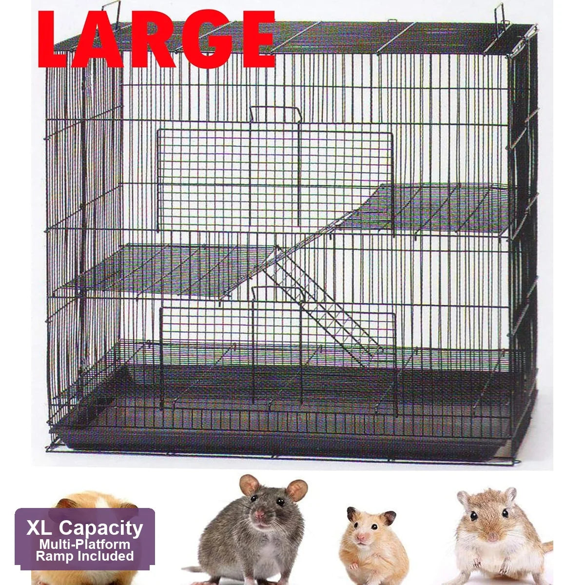 Multi Level Small Animal Cage For Guinea Pigs And Hamsters