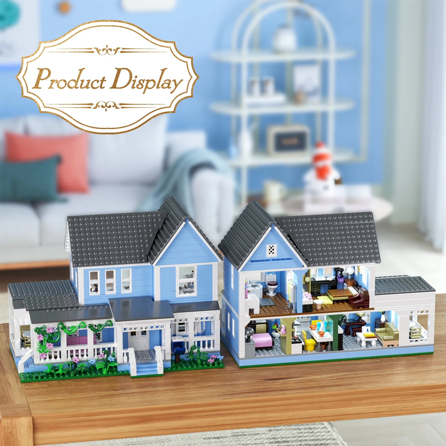 Architecture Building Blocks Set Creative Desktop Ornament Room Gift