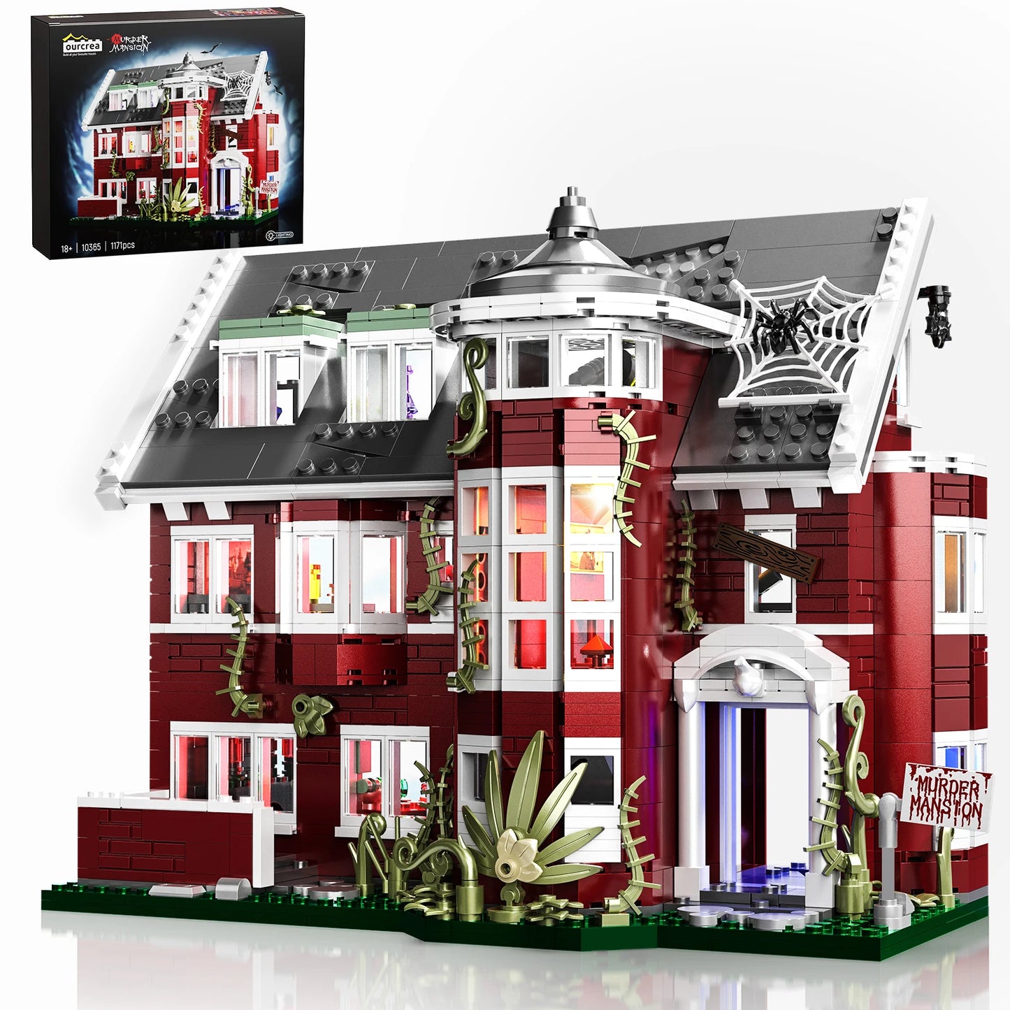 Murder House Creative Building Blocks Architectural Model Home Decor Gift