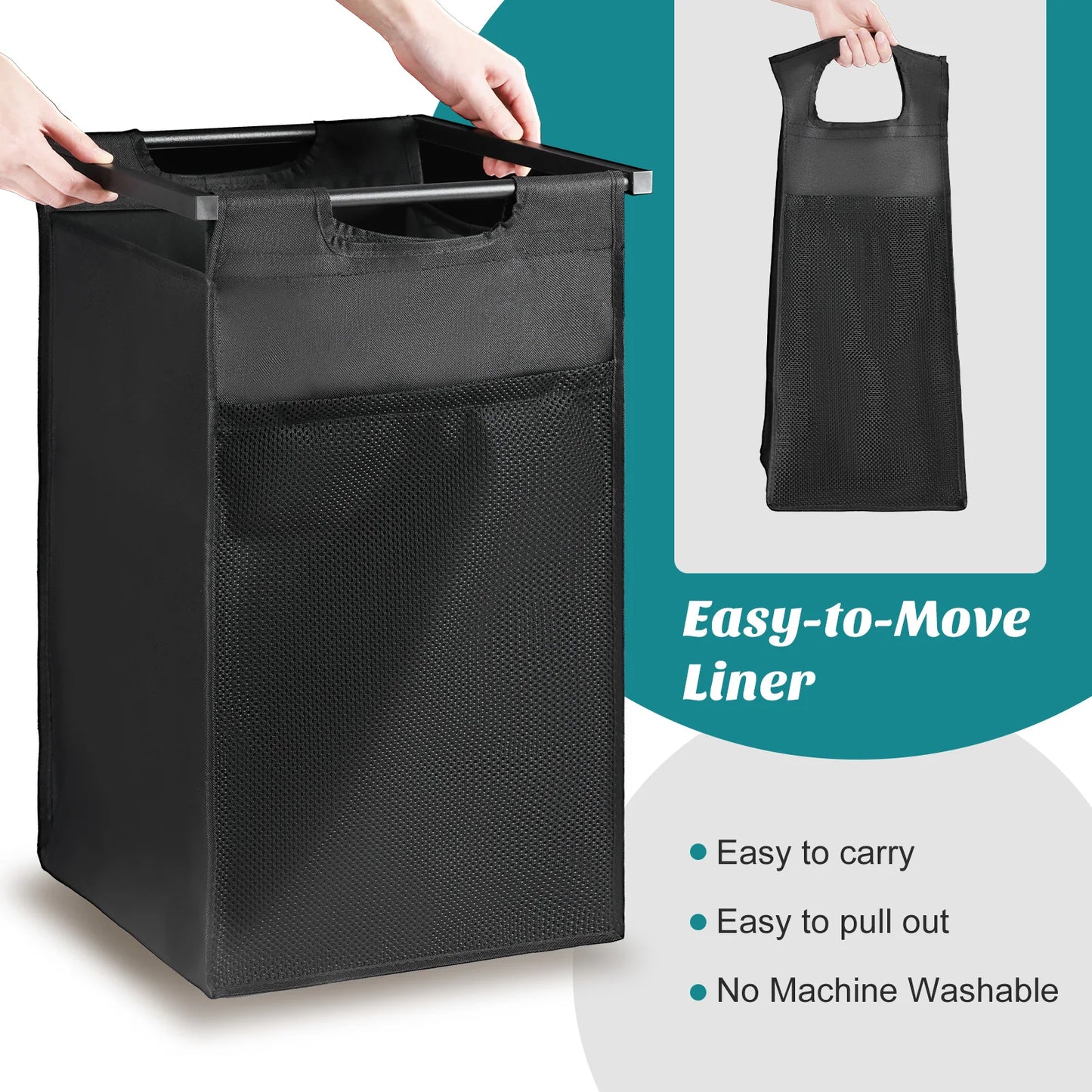 JHK Metal Cabinet On Wheels With Pull Out Sorter Bags