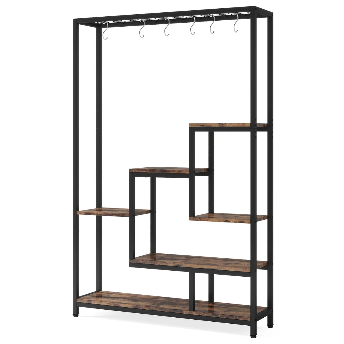 Tribesigns Five Tier Indoor Plant Stand With Storage Shelf Unit