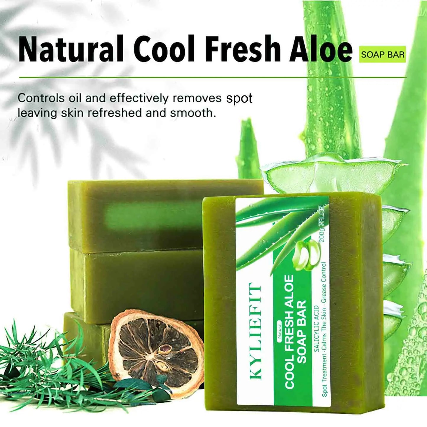 AILKE Aloe Brightening Soap Bar For Face And Body Daily