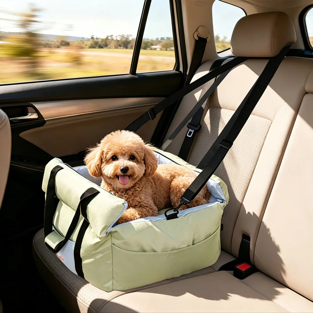 Borwart Portable Dog Booster Car Seat With Removable Cover