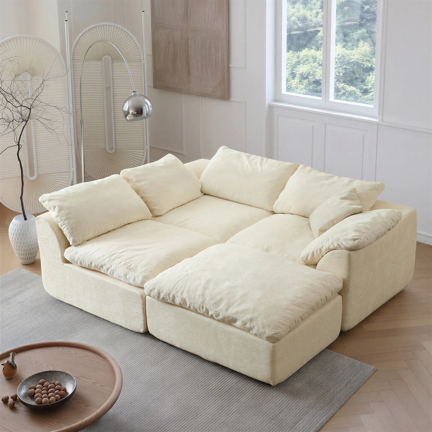 Yeflixvrau Modern Modular Sectional Sofa Cloud Couch