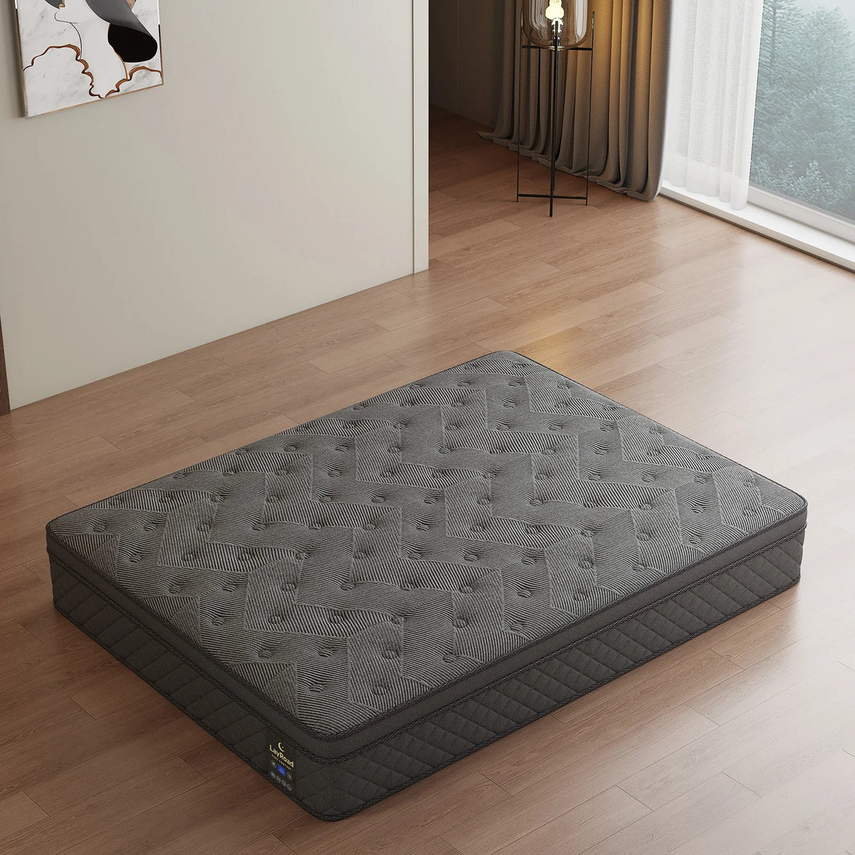 Layroad Gel Memory Foam Mattress With Cooling Support And Pressure Relief