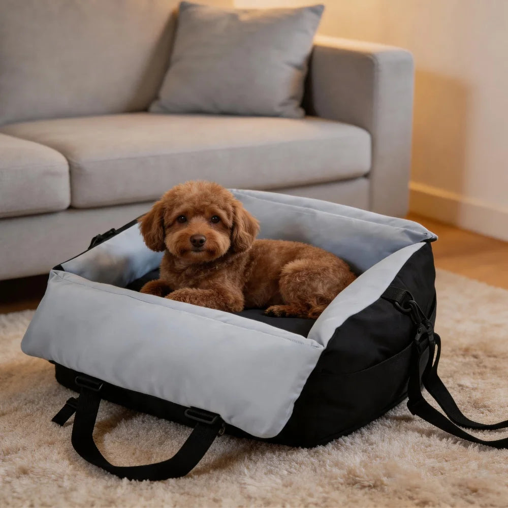 Borwart Portable Dog Booster Car Seat With Removable Cover