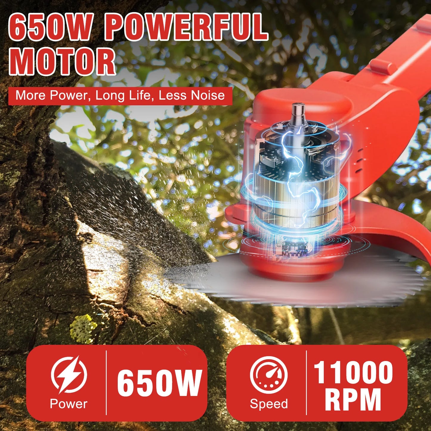 21V Cordless Weed Wacker 3-In-1 Trimmer With Wheels Edger