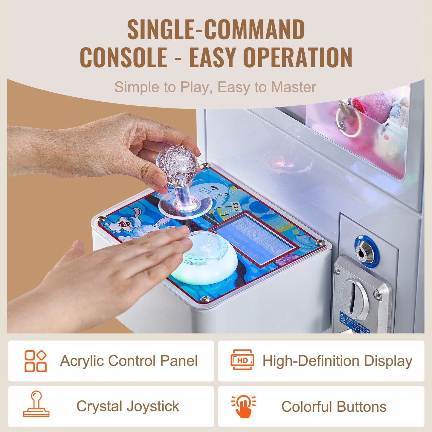 SucceBuy Claw Machine Arcade Prize Grabber For Vending Toys