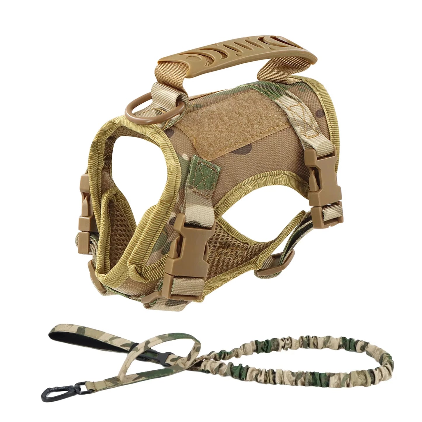 Adjustable Tactical Harness And Leash Set For Dogs And Cats