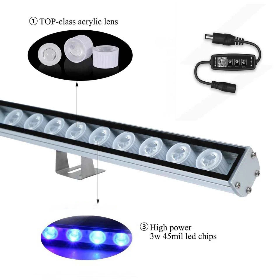 POPULARGROW Dimmable LED Aquarium Light for Coral Reef Tanks