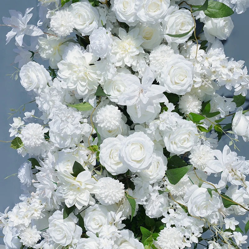 Angela Flower Artificial Rose Lily Delphinium Wedding Backdrop Decor