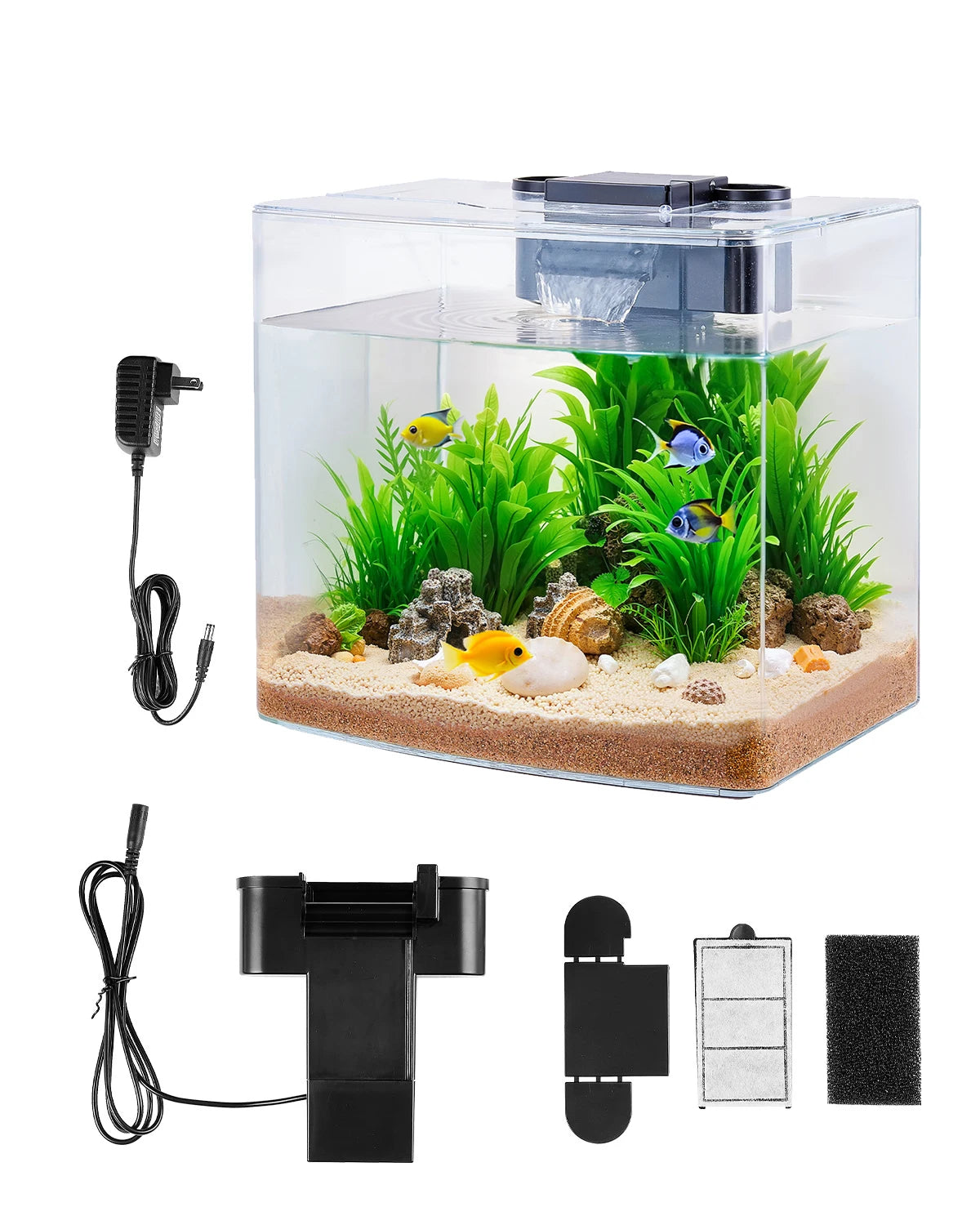 VEVOR Ultra Clear Aquarium Smart Tank With Adjustable LED Lighting