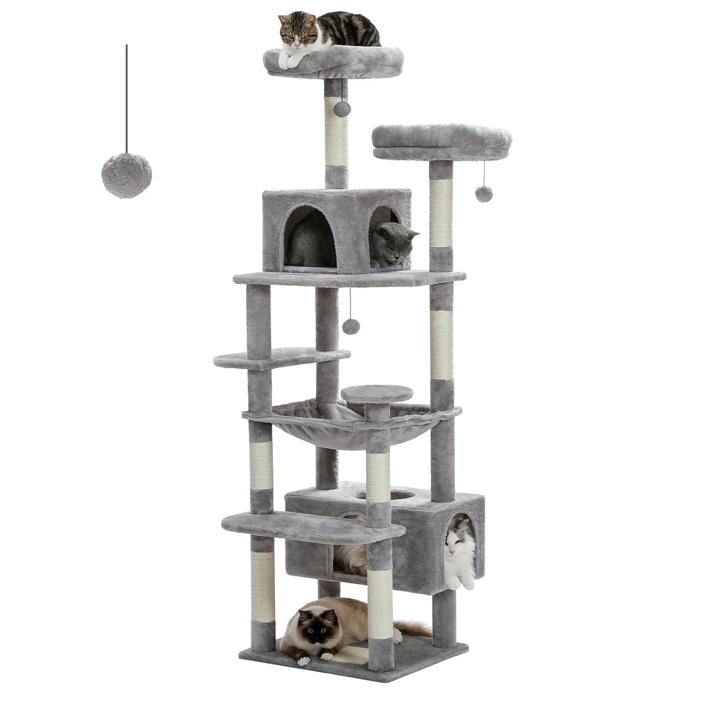 PAWZ Road Large Cat Tree For Indoor Cats With Posts