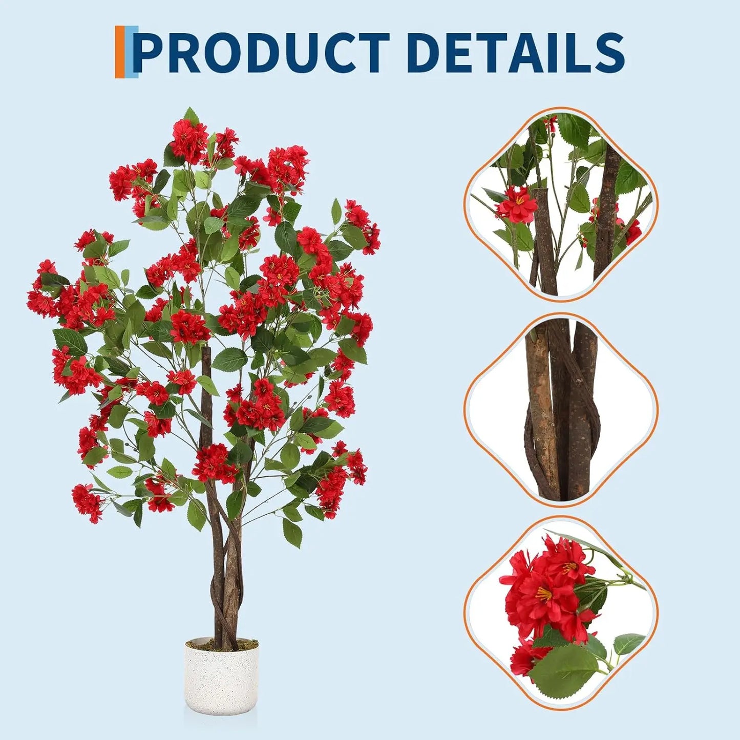 Himiss Artificial Osmanthus Tree With Planter