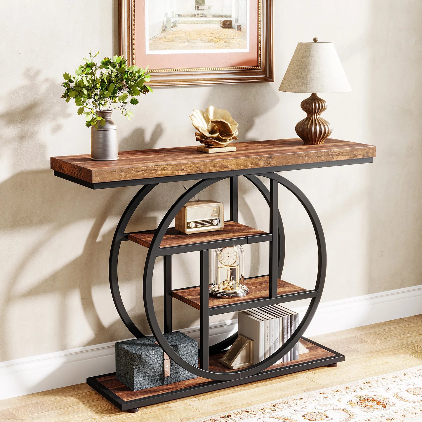 Tribesigns Console Table Multi Tier Entryway Sofa Table