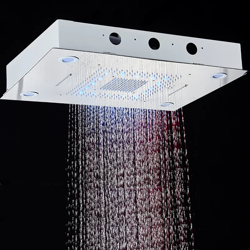 Rozin Ceiling LED Shower Head With Dual Spray Modes And Remote