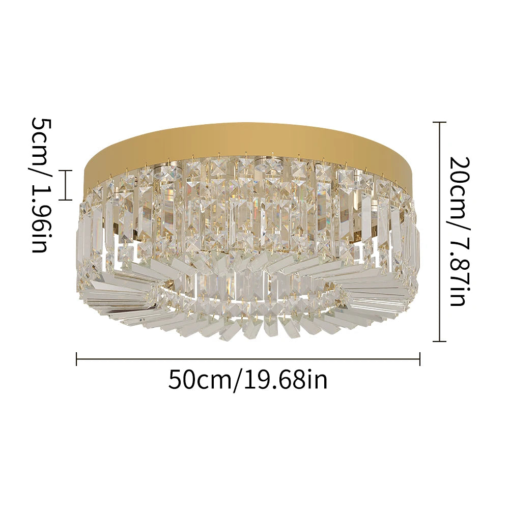 Vetrulus Modern Crystal Ceiling Light Led Chandelier Home Decor