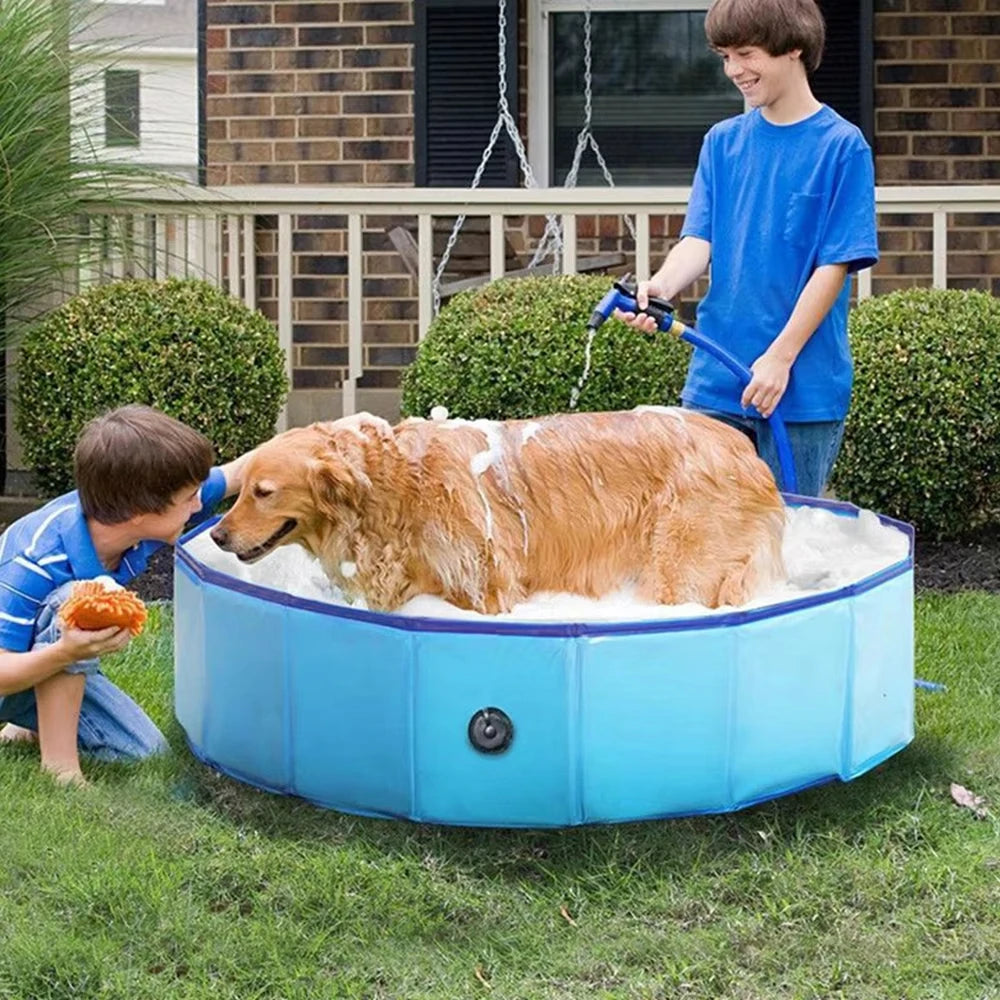 Portable Foldable Dog Swimming Pool And Grooming Tub
