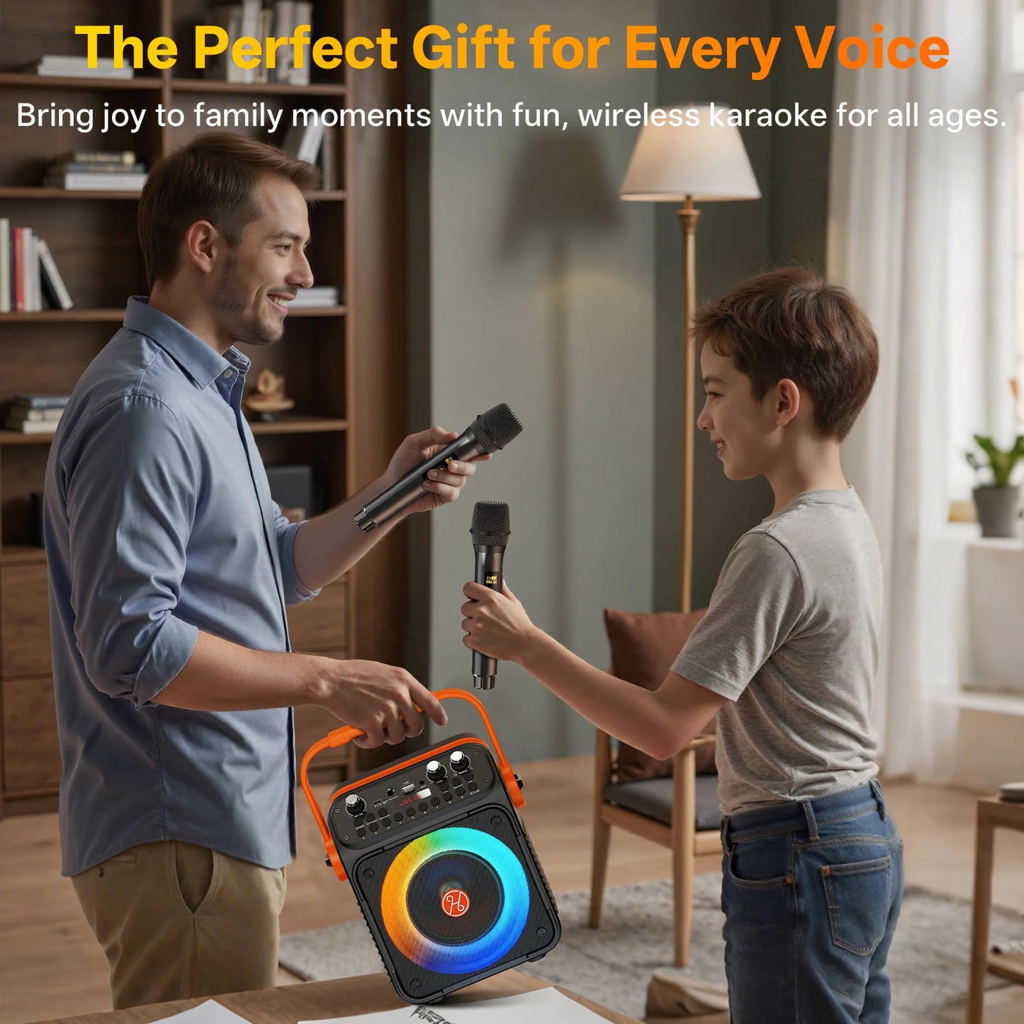 FanFun T35 High Power Karaoke Bluetooth Speaker With Mic