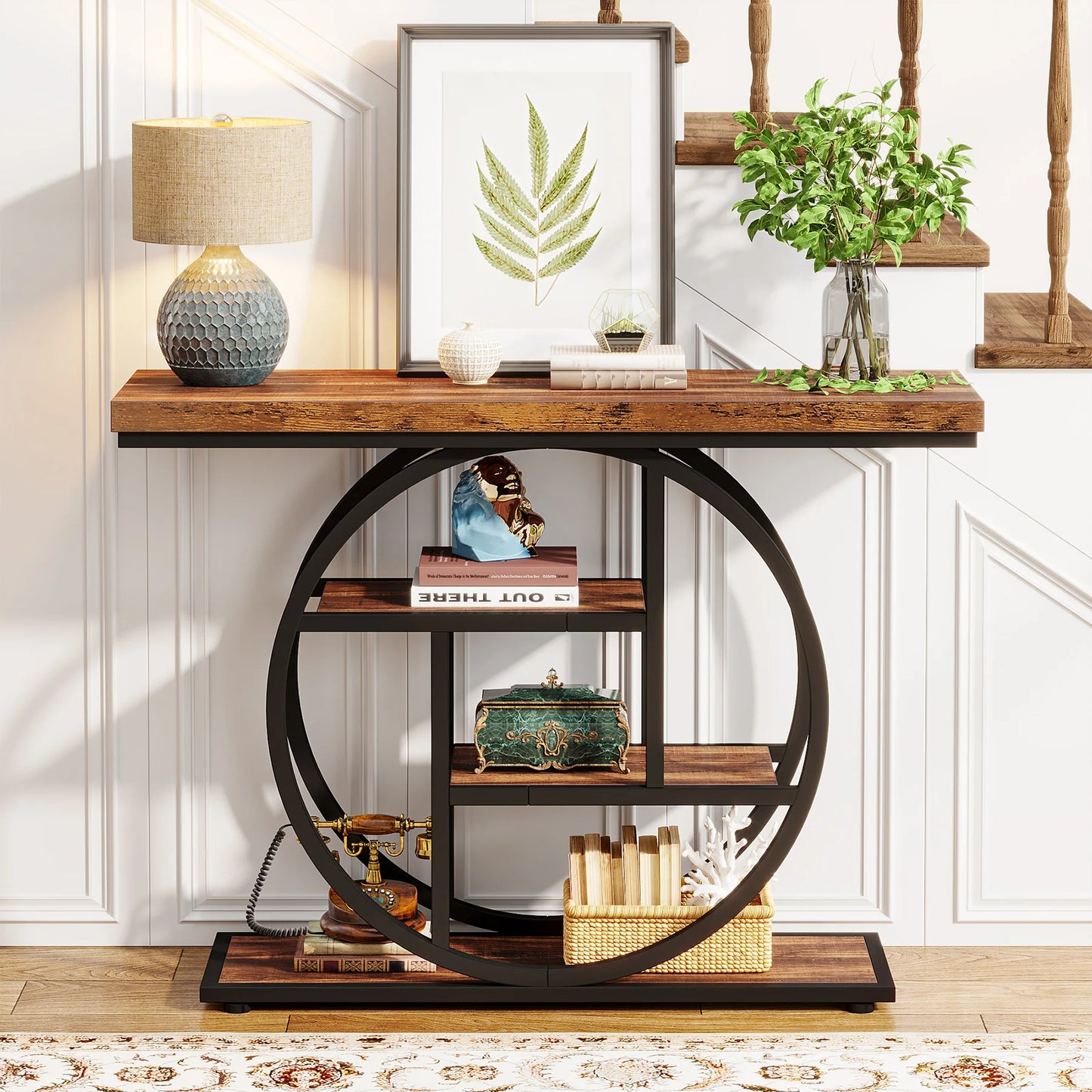 Tribesigns Console Table Multi Tier Entryway Sofa Table